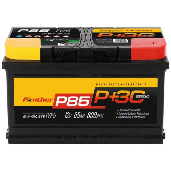 Panther P+85 Black Edition - 85 Ah