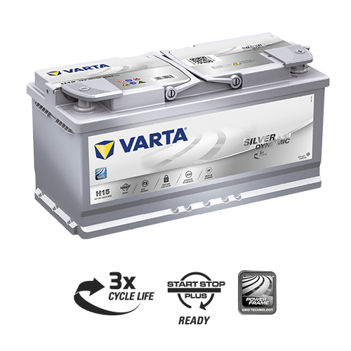 Varta Silver Dynamic AGM H15 12V 105AH - 605901095 | Batteries