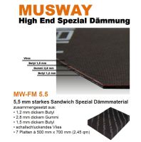Musway MW-FM 5.5 - 7 Stück Dämmmatten Musway MW-FM 5.5 - 7 Stück Dämmmatten