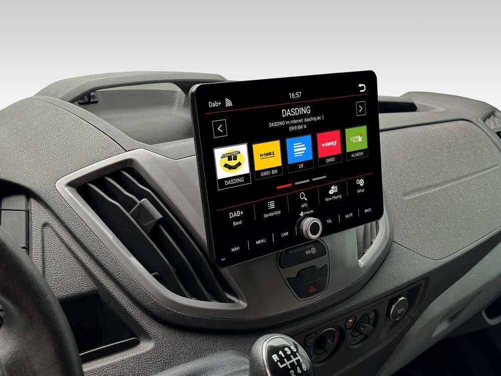 ACAVICA 13,1 Autoradio Android 15 per Ford Transit Custom 2018–2022 – Display 2K QLED, Wireless CarPlay, Android Auto, GPS, 4G+64G, Telecamera HD, Bluetooth 5.0, Octa-Core (Nero
