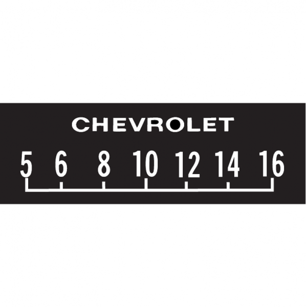 RetroSound SCP16 - Bedruckte Displayschutzfolie GM Chevrolet Blockbuchstaben 3er Set