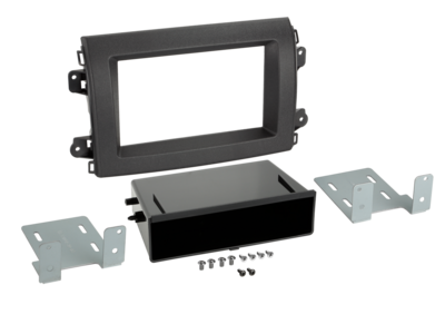 ACV 2-DIN radio bezel with compartment for Fiat Ducato 8