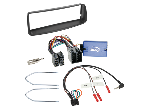 ACV 611040-03-1 - 1-DIN Kit Peugeot 206(2/2CC/2SW) 03/2003-02/2009 LFB/Antenne