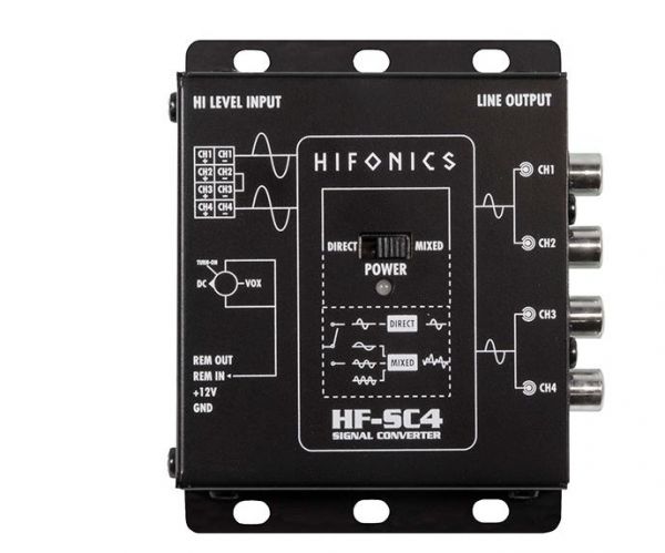 Hifonics HF-SC4 - 4-Kanal "High/Low Level" Konverter