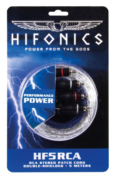 Hifonics HF5-RCA - 5m RCA cable