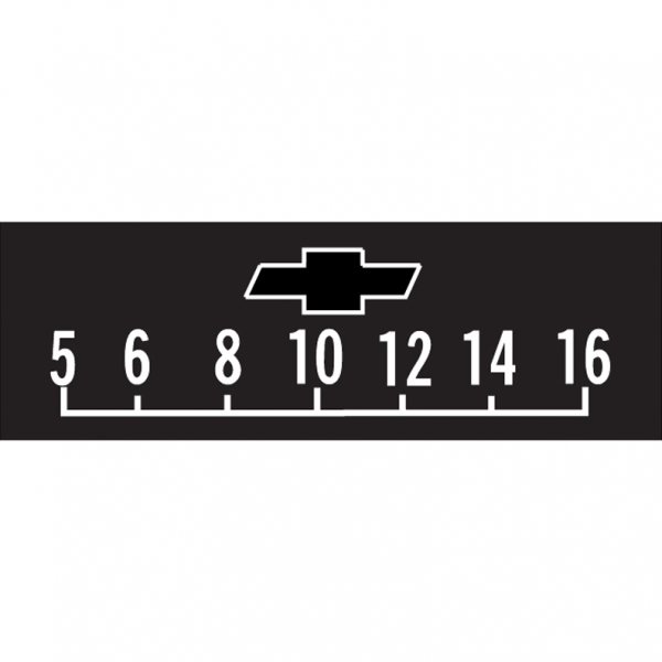 RetroSound SCP20 - Bedruckte Displayschutzfolie GM Chevrolet Outline 3er Set