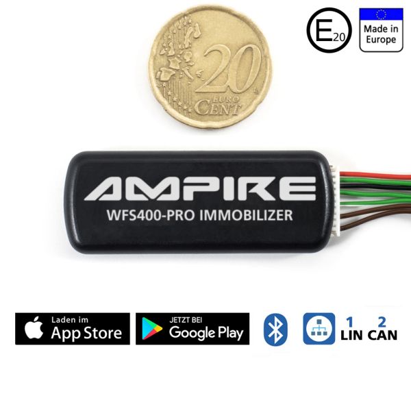 Ampire WFS400-PRO - CAN/LIN-Bus Wegfahrsperre mit BT, App