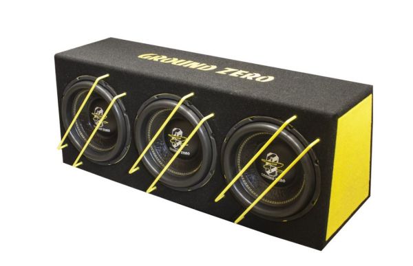 Ground Zero GZIB 3.2500SPL - 3x 25cm Gehäusesubwoofer