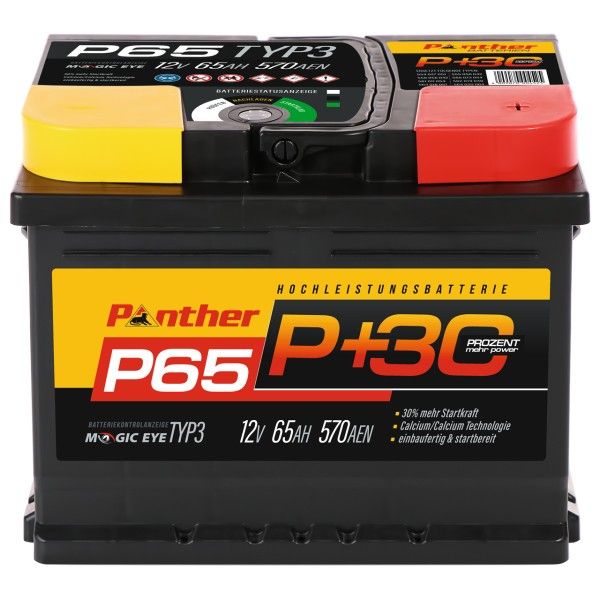 Panther P+65 Black Edition - 65 Ah