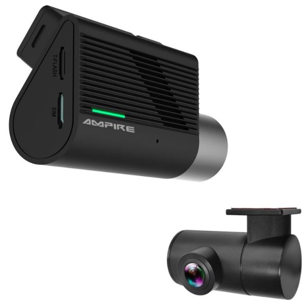 Ampire DC7-PRO - 2-Kanal Dashcam, 4K Front, 1080p Heck, 4G LTE, WLAN, GPS, inkl. 64GB