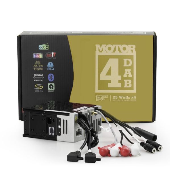 Retrosound - Motor-4DAB Radiomodul (UKW/DAB+/BT/USB/APP) inklusive Einbaumaterial und Verkabelung