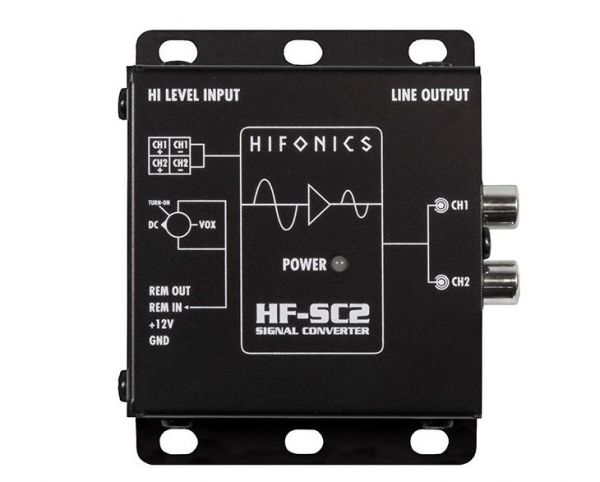 Hifonics HF-SC2 - 2-Kanal "High/Low Level" Konverter