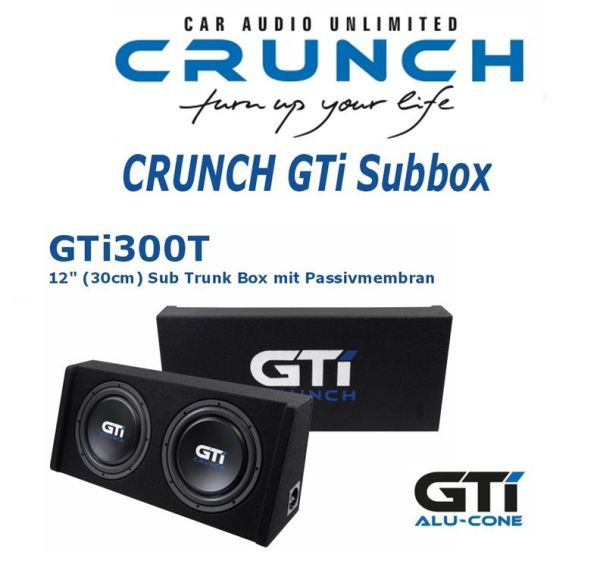 Crunch GTI300T - 30cm housing subwoofer passive