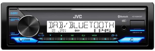 JVC KD-X38MDBT - 1-DIN Digital Media Receiver