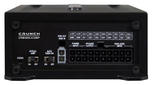 Crunch CRE400.4DSP-ISO.M29 - Class A/B Analog 4-Kanal Verstärker mit 6-Kanal Full HD Audio DSP inkl.