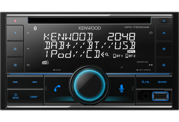 Kenwood DPX-7300DAB - Double Din car radio