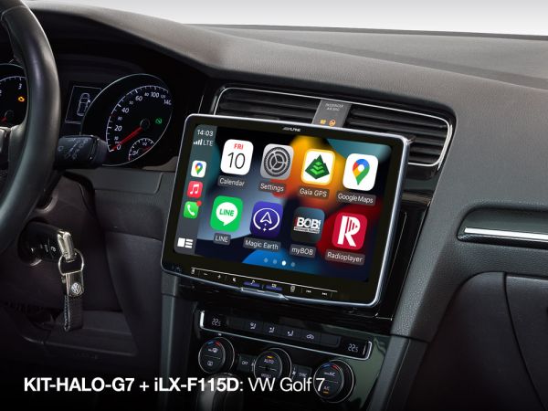 Alpine KIT-HALO-G7 - Einbauset mit Can-BUS-Interface für VW Golf 7