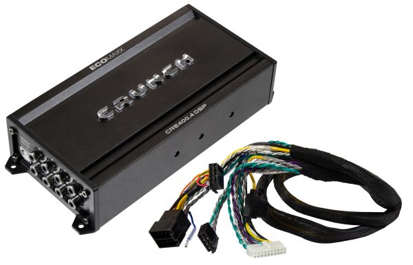 Crunch CRE400.4DSP-ISO.M7 - Class A/B analog 4-channel amplifier with 6-channel Full HD Audio DSP incl.