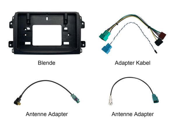 Dynavin DVN-APTDC8 - Radioblende mit Antennenadapter für Fiat Ducato 8 ab 2021