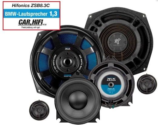 Hifonics ZSB-8.3C - 3-way coax speaker system for BMW