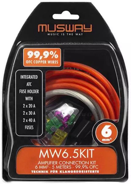 Musway MW6.5KIT - 6mm² Kabelkit