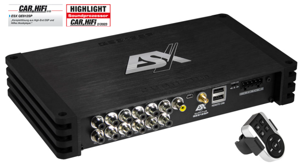 ESX QE812SP - Digitaler Full HD Audio Player mit 12-Kanal Soundprozessor
