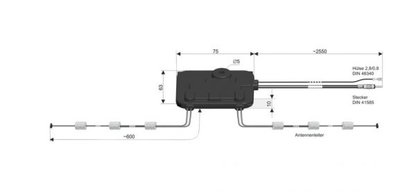 ATBB 5010.01 - FM Wohnmobilantenne aktiv - FM/DAB+ mit optionalem Splitter