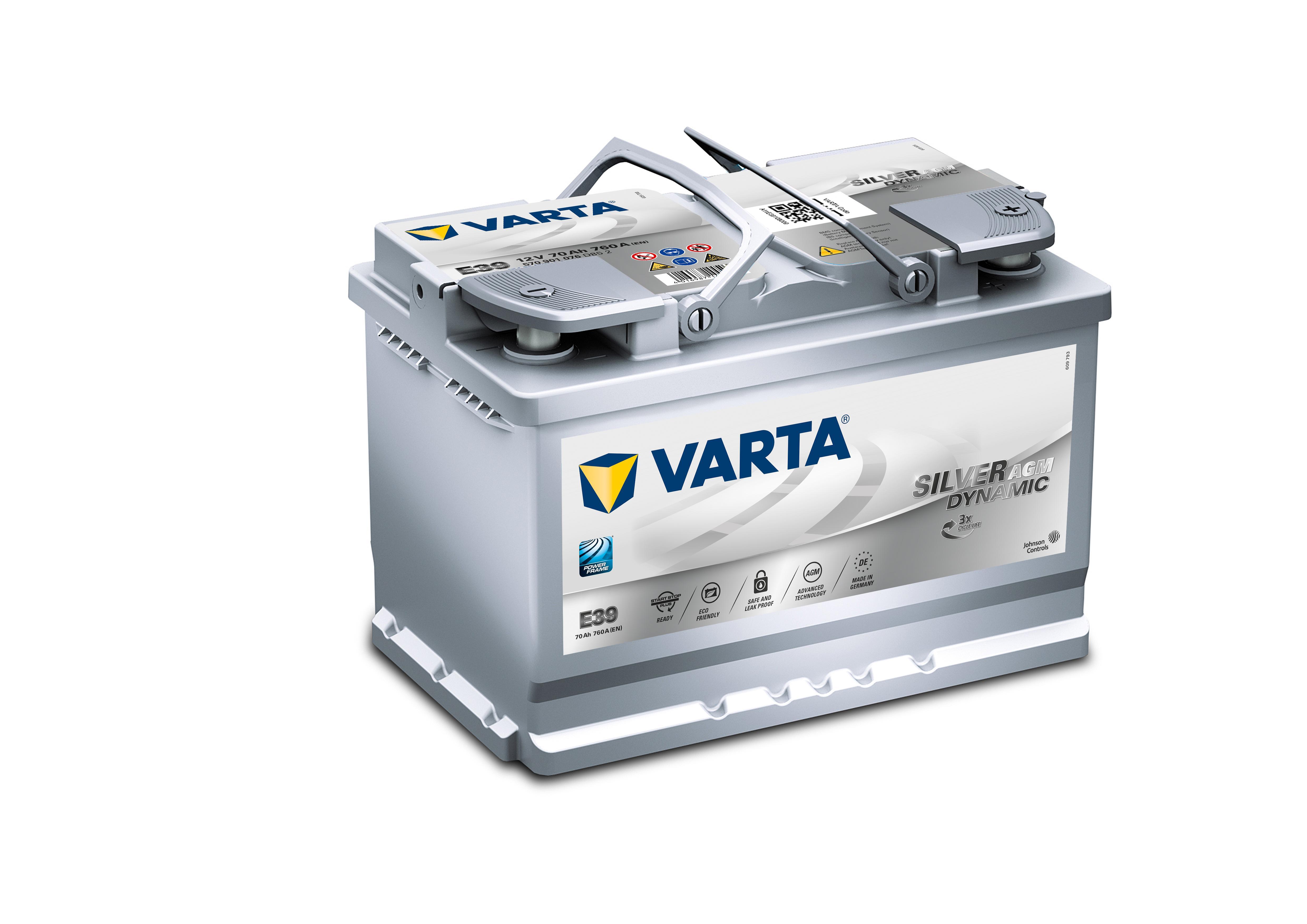 F21 Varta Start-Stop Plus AGM Car Battery 12V 80Ah (580901080