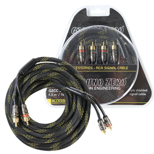 Ground Zero GZCC 3.0X-TP - Sound Quality RCA cable 3m