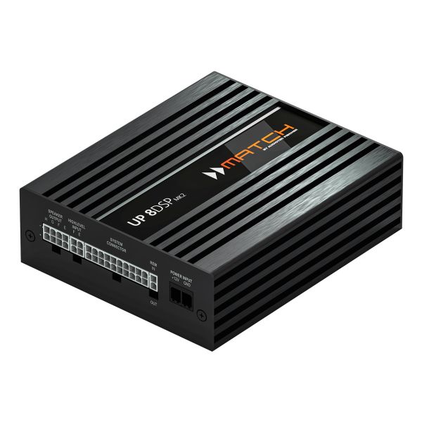 Match Up 8DSP MK2 - 8-Kanal Verstärker mit integriertem 9-Kanal 64 Bit DSP