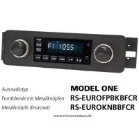 RetroSound RS-EUROFPBKBFCR - Frontblende mit Metall-Bedienknöpfen RetroSound RS-EUROFPBKBFCR - Frontblende mit Metall-Bedienknöpfen
