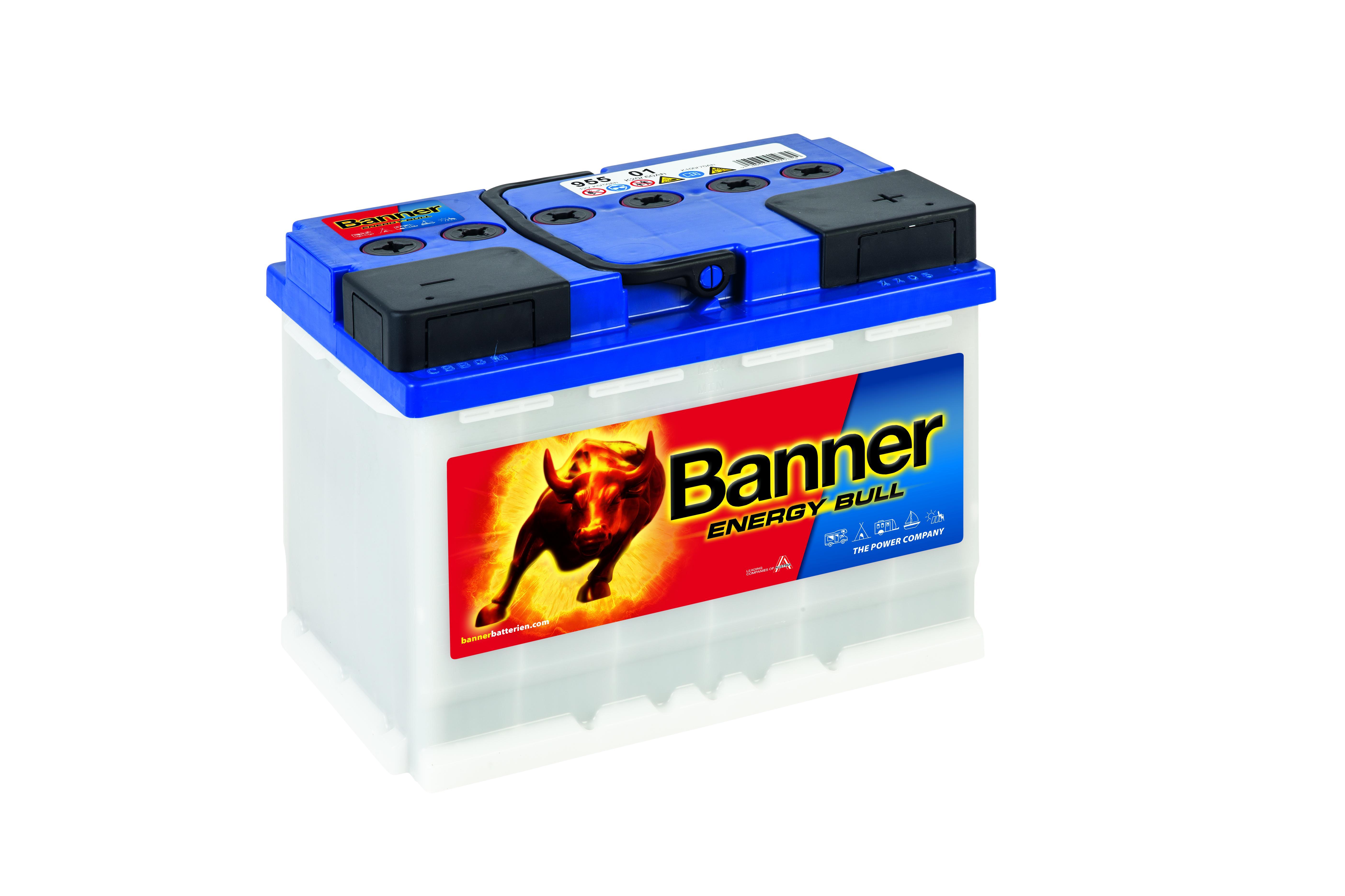 BATTERIE DÉCHARGE LENTE BANNER ENERGY BULL 955 01 12V 60 AH