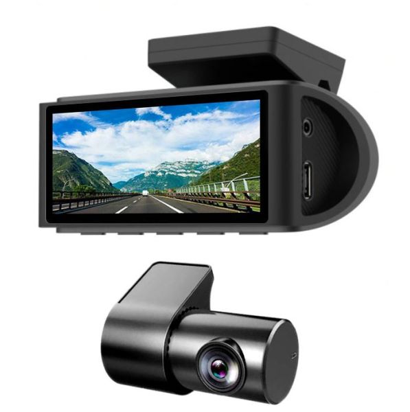 Ampire DC3-PLUS -Dashcam mit Touchscreen, 4K Front, 1080P Heck, WLAN, inkl. 64GB microSD