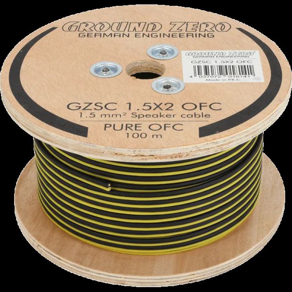 Ground Zero GZSC 1.5X2 OFC - 2x 1.50 mm² OFC Lautsprecherkabel