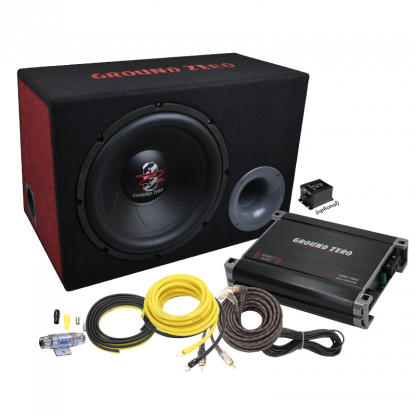 Ground Zero GZ Bass Kit 12.300X-II - Set mit Verstärker & Subwoofer