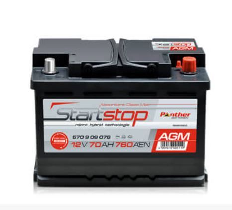 Panther Start-Stop AGM 57009 - 70 Ah, Batterien