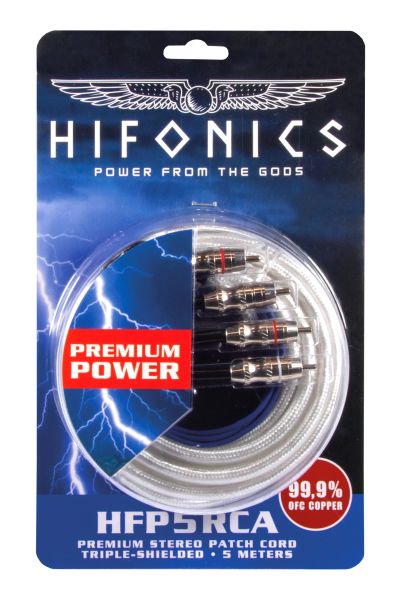 Hifonics HFP5-RCA - 5m RCA cable