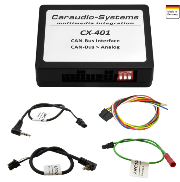 Caraudio Systems CX-401-UNI - CAN-Bus interface set for steering wheel, ignition etc.