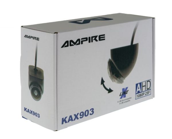 Ampire KAX903 - Mini reversing camera (AHD/CVBS), 180°