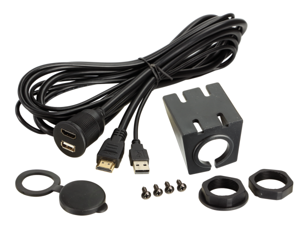 Universal USB / HDMI Einbau Buchse -> USB + HDMI