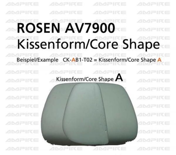 ROSEN Austauschkissen für AV7900 Kopfstützen, AB1, B28