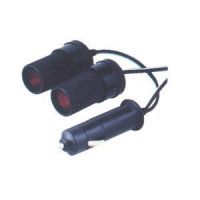 Zigarettenanzünder-Verteiler Stecker auf 2 Buchsen 0,2m mit 2,5A-Sicherung Zigarettenanzünder-Verteiler Stecker auf 2 Buchsen 0,2m mit 2,5A-Sicherung