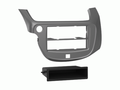 ACV 2-DIN radio bezel with compartment Honda Fit/Jazz 2009-2013