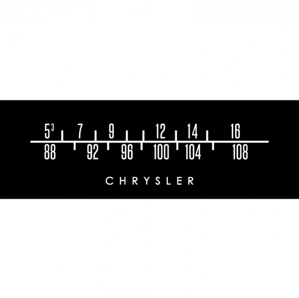 RetroSound SCP40 - Bedruckte Displayschutzfolie Chrysler 3er Set