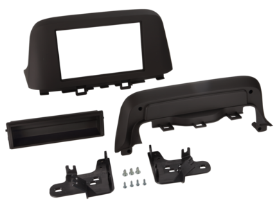 ACV 2-DIN radio panel with compartment for Hyundai Kona