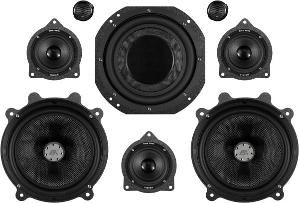ESX TES3YSET2 - Vehicle-specific 8-way premium speaker sound upgrade set suitable for Tesla Model