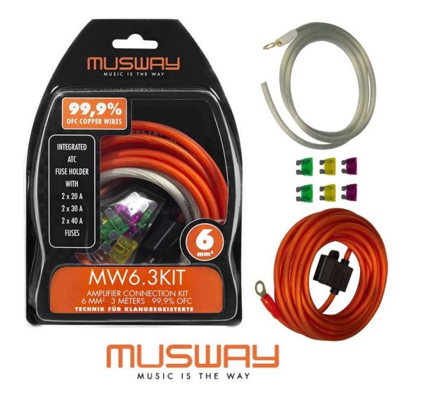 Musway MW6.3KIT - 6mm² Kabelkit