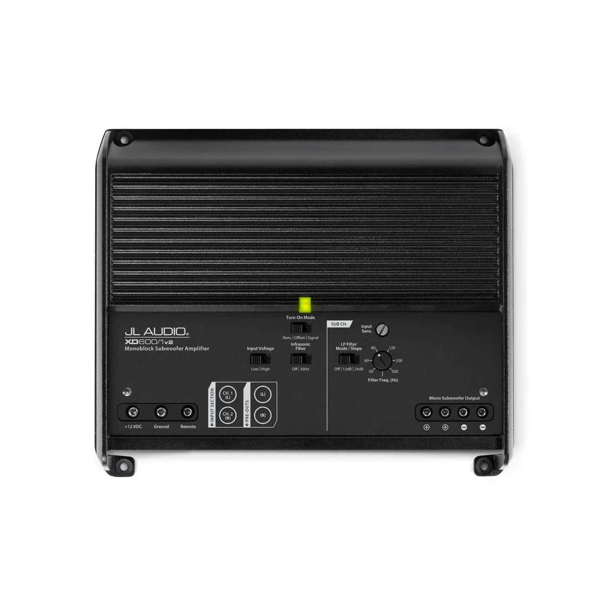 JL Audio XD600/1V2 - Monoblock Class D subwoofer amplifier