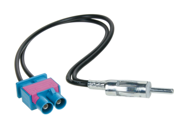 Audi//Volkswagen Doble Twin Doble Fakra-Din Antena Adaptador De Antena