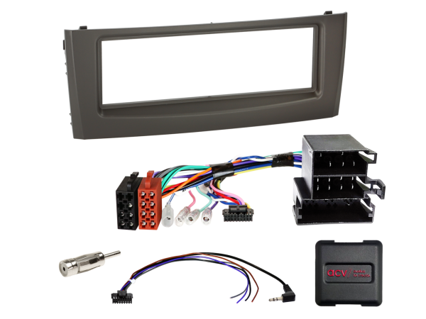 ACV 611094-14-2 - 1-DIN Kit Fiat Grande Punto/Linea schwarz LFB/Antenne